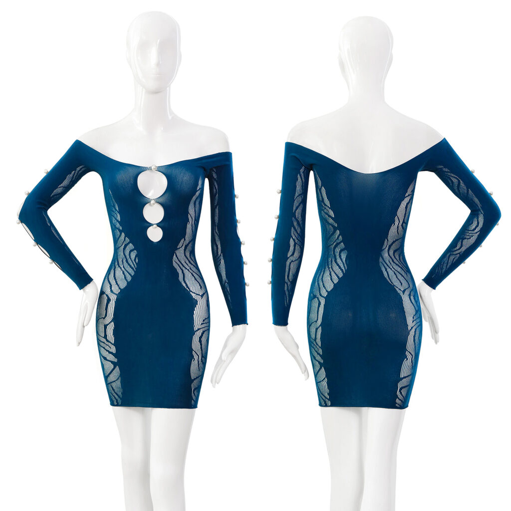 セクシー レース オフショルダー 