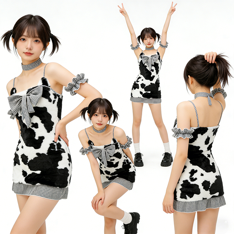 可愛い牛柄デザイン
